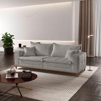 Sofá Matrix 02 Módulos De 90cm B25cm Meu Sofá Online A230 Linho Cinza - 1