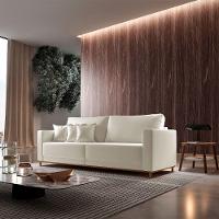 Sofá Djon 02 Módulos De 100cm B20cm Meu Sofá Online A302 Linho Branco - 1