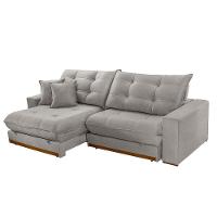 Sofá Duque Dois Módulos De 100cm B25cm Meu Sofá Online A230 Linho Cinza - 5