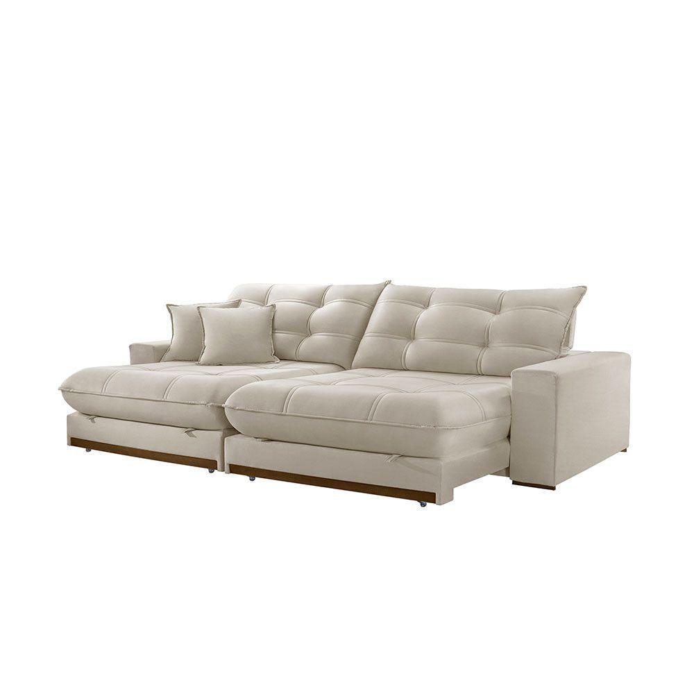 Sofá Duque Dois Módulos De 90cm B25cm Meu Sofá Online A302 Linho Branco - 2