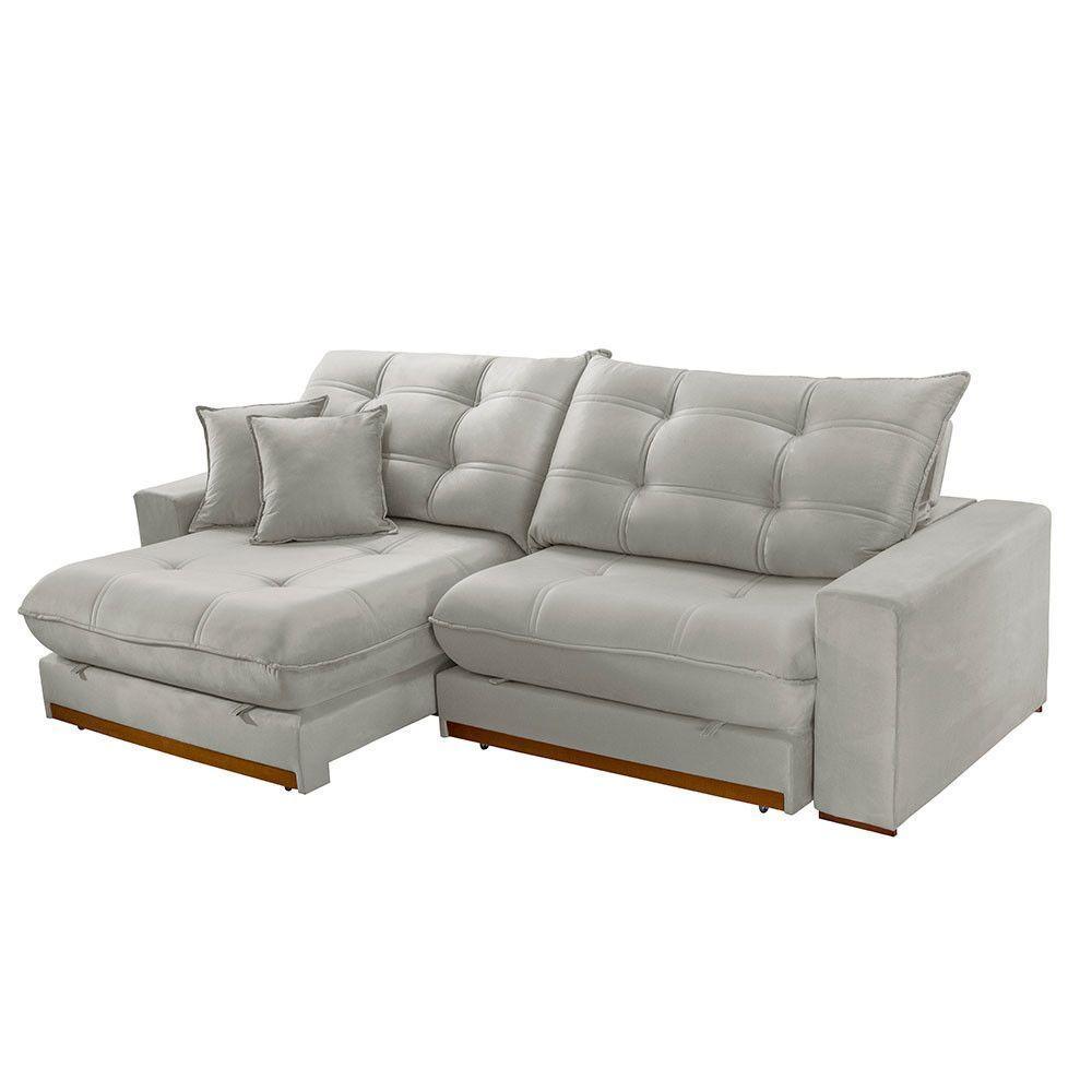 Sofá Duque Dois Módulos De 100cm B25cm Meu Sofá Online B026 Veludo Prata - 5