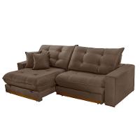 Sofá Duque Dois Módulos De 100cm B25cm Meu Sofá Online B016 Veludo Marrom - 5