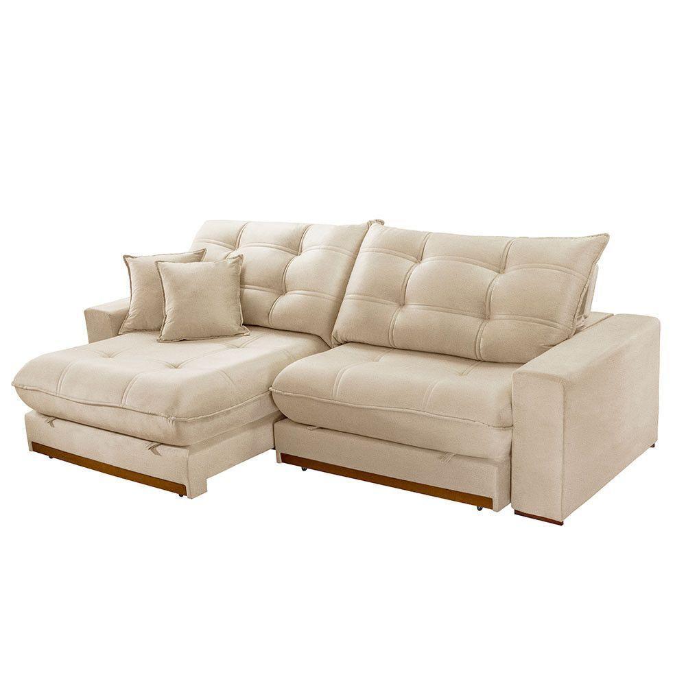 Sofá Duque Dois Módulos De 90cm B25cm Meu Sofá Online A294 Linho Creme - 5