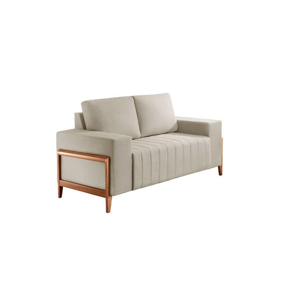 Sofá 2x3 Lugares Verona Meu Sofá Online A302 Linho Branco - 4