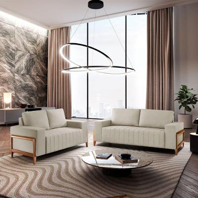 Sofá 2x3 Lugares Verona Meu Sofá Online A302 Linho Branco