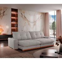 Sofá Argo Veludo 02 Módulos 120 Cm B25cm Meu Sofá Online B026 Veludo Prata - 1