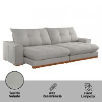 Sofá Argo Veludo 02 Módulos 120 Cm B25cm Meu Sofá Online B026 Veludo Prata