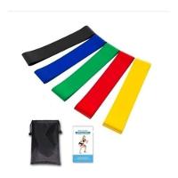 Kit 5 Faixas Elasticas Thera Band Com 5 Niveis Fisioterapia - 1