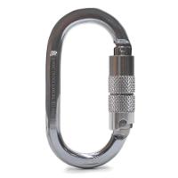 Mosquetão Sideup Aço Oval Tripla Trava Automática 25kn Ce En Nbr Cromado - 2