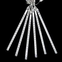 Cascata Chuva De Neve 180 Leds Natal 8 Tubos Enfeite Pisca Pisca Natalino Iluminaçao Decoraçao Queda Gelo - 2