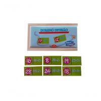 Jogo De Dominó Divisão Em Mdf 28 Peças - 1