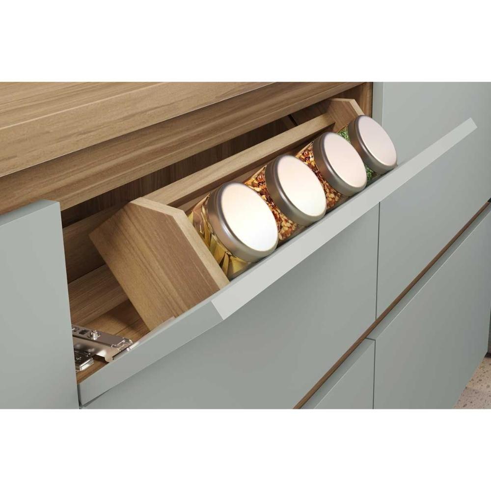 Cozinha Completa 6 Peças Rainha Gourmet 3 Aéreos 2 Balcões 1 Paneleiro C6p01 Branca Nature - 8