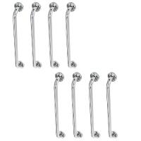 Alça De Apoio Barra 60cm Inox Kit 8 Unidades Acessibilidade Suporte Idoso Cadeirante Resistente Segurança Banheiro Corrimao Escada - 1