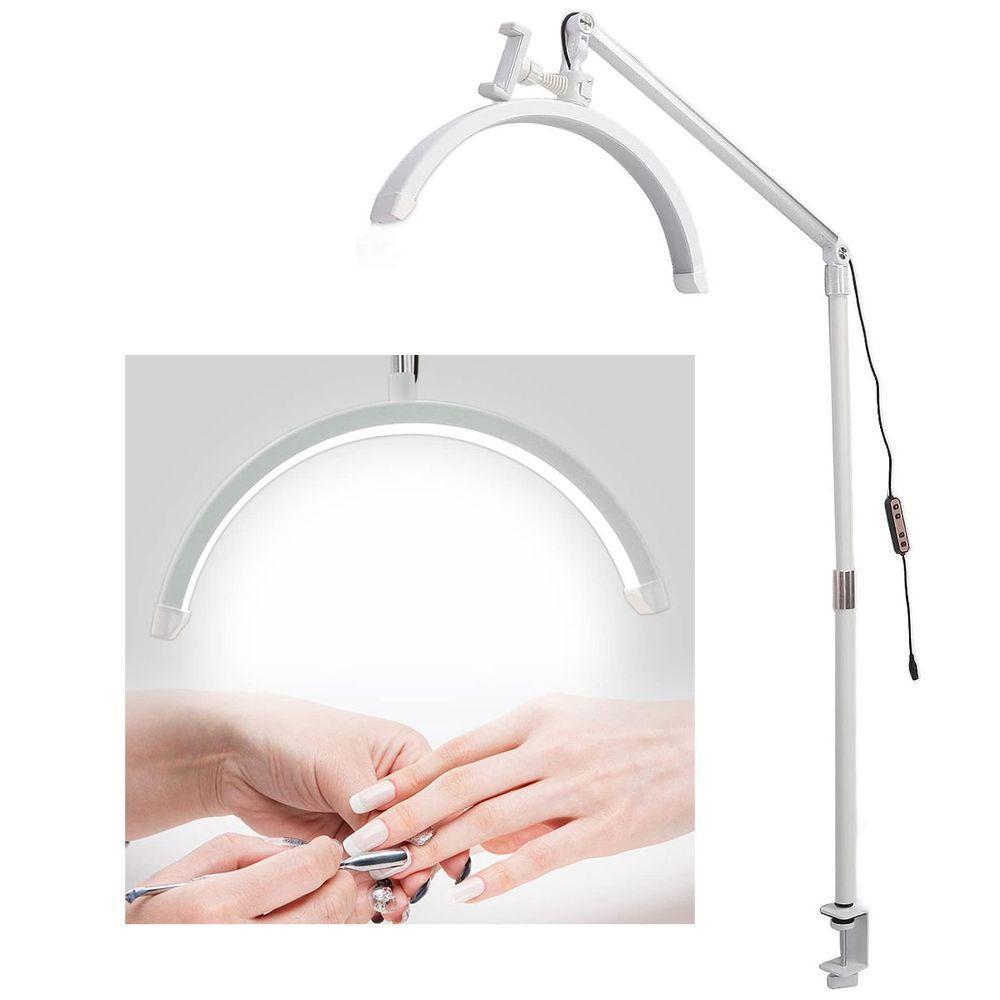 Luminaria Estetica 3 Tons Ajustavel Suporte Celular Spa Sobrancelha Cilios Limpeza Pele Estudio - 9