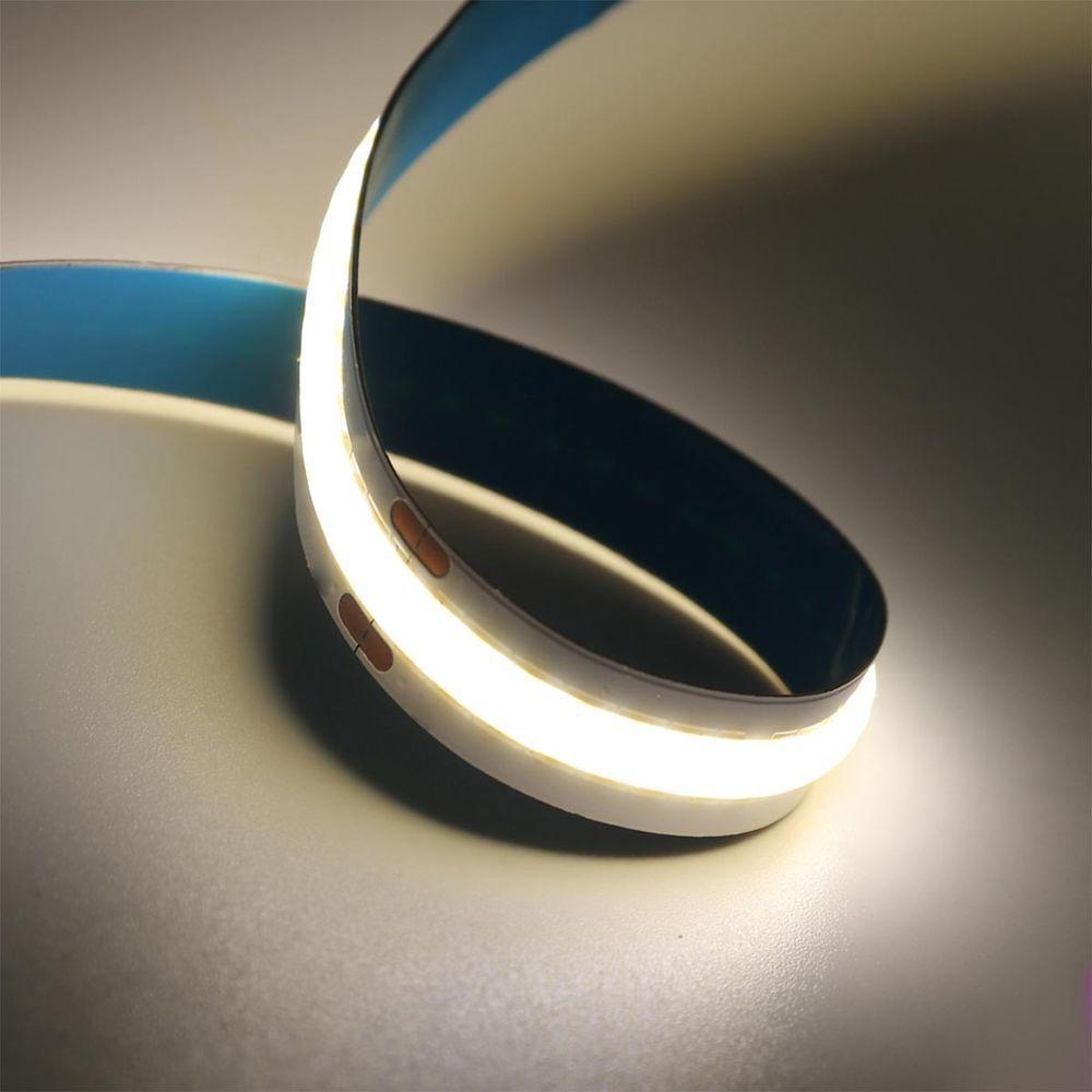 Fita De Led Cob 4000k 12v Rolo 50 Metros 10w Sanca Teto Rebaixado Gesso Decoraçao Ambiente Interno Externo Comercial Residencial Iluminaçao - 9