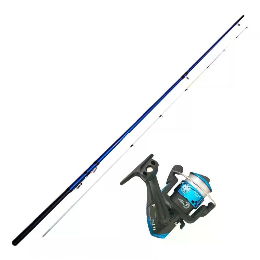 Vara De Pesca Premium 2,10m + Molinete Com Carretel De Linha - 2