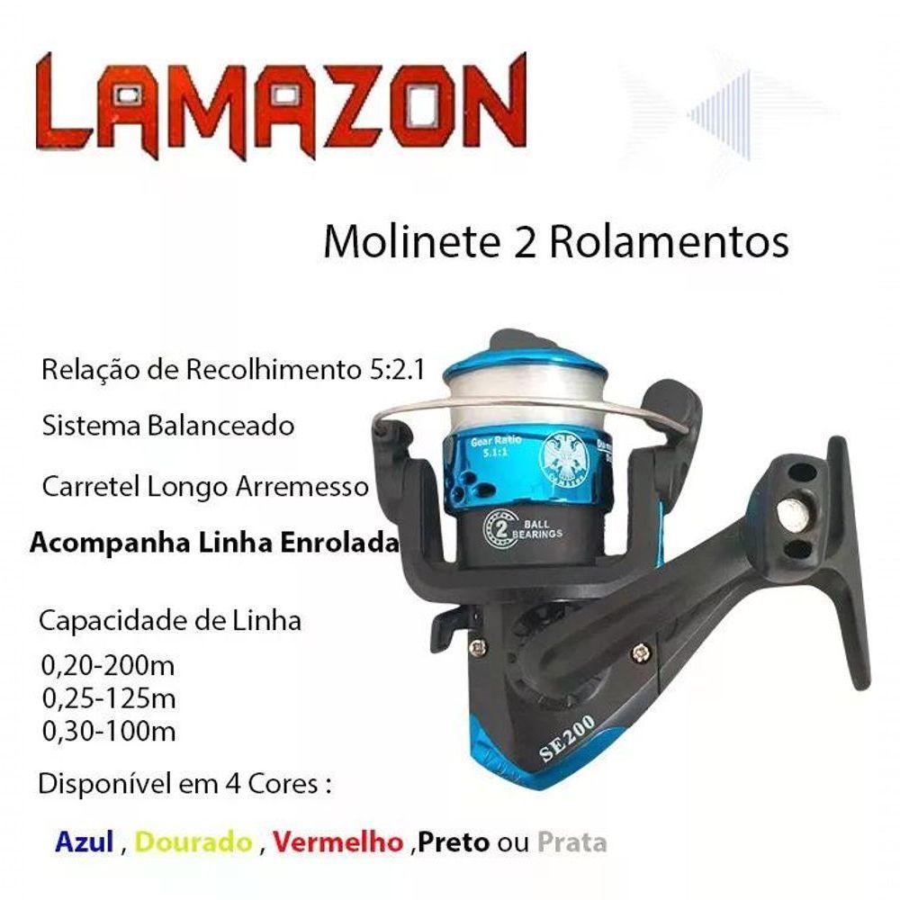 Vara De Pesca Premium 2,10m + Molinete Com Carretel De Linha - 4