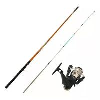 Vara De Pesca Premium 2,10m + Molinete Com Carretel De Linha - 1