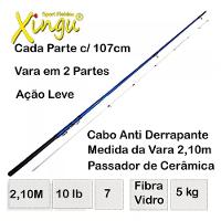 Vara De Pesca Premium 2,10m + Molinete Com Carretel De Linha - 3