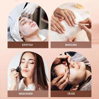 Luminaria Estetica 3 Tons Ajustavel Suporte Celular Spa Salao Beleza Estudio Cilios