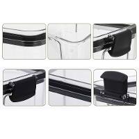 Pote Hermetico Acrilico Transparente Kit 2 Unidades Tampa Veda Trava Multiuso Cozinha Alimento Armar - 6