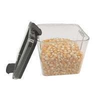 Pote Hermetico Acrilico Transparente Kit 2 Unidades Tampa Veda Trava Multiuso Cozinha Alimento Armar - 8