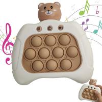 Pop It Mini Game Luzes Som Ursinho Criança Urso Interativo Fidget Anti Estresse Ansiedade Relaxa - 2