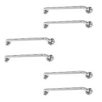 Alça De Apoio Barra Inox 60cm Kit 6 Unidades Segurança Acessibilidade Idoso Gestante Cadeirante Banheiro Corrimao Suporte - 1