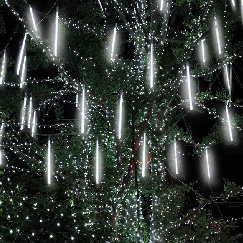 Cascata Chuva De Neve Natal 108 Leds 8 Tubos Enfeite Natalino Pisca Pisca Decoraçao Queda Gelo Iluminaçao - 2