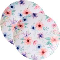 Jogo Pratos Sobremesa Lanche 12 Pessoas 12 Pçs Floratta 21cm - 1