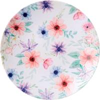 Jogo Pratos Sobremesa Lanche 12 Pessoas 12 Pçs Floratta 21cm