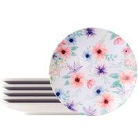 Jogo Pratos Sobremesa Lanche 12 Pessoas 12 Pçs Floratta 21cm - 5