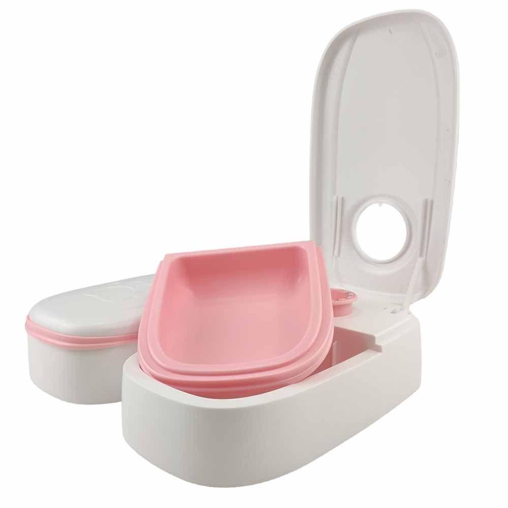 Alimentador Comedouro Bebedouro Temporizador Duplo Agua Raçao 2 Em 1 Cachorro Gato Bichos - 1