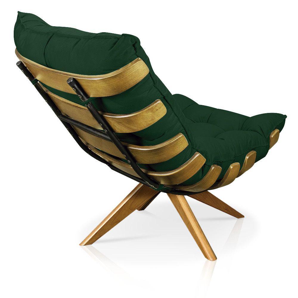 Kit 01 Poltrona e 01 Puff Giratório Costela Base - 6