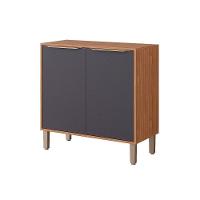 Módulo Cozinha Mgm Divina Balcão P- Cooktop C- 2 Portas 80cm Freijo-titanium-mgm - 1