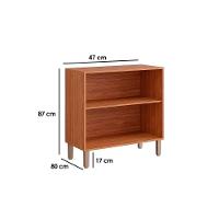 Gabinete De Cozinha Modulado Balcão Para Cooktop Divina Com 2 Portas 80cm Freijo-titanium - Mgm - 3