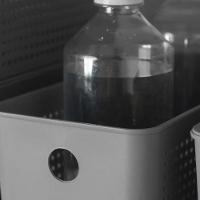 Cesto Organizador Multiuso Lavanderia Flow 34x15x13 Chumbo - 3