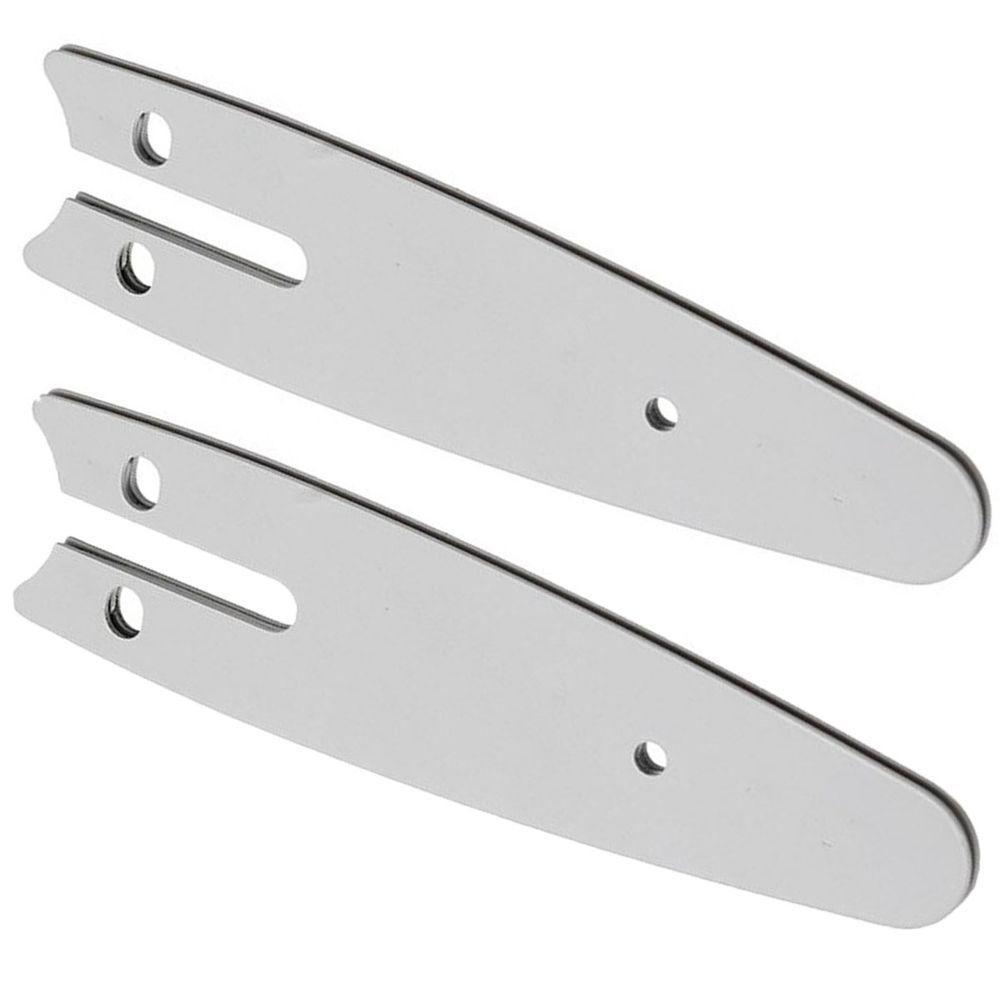 Sabre Placa Guia Kit 2 Uni Para Mini Motosserra 4 Polegada Reposiçao Ferramenta Jardinagem Podaçao - 1