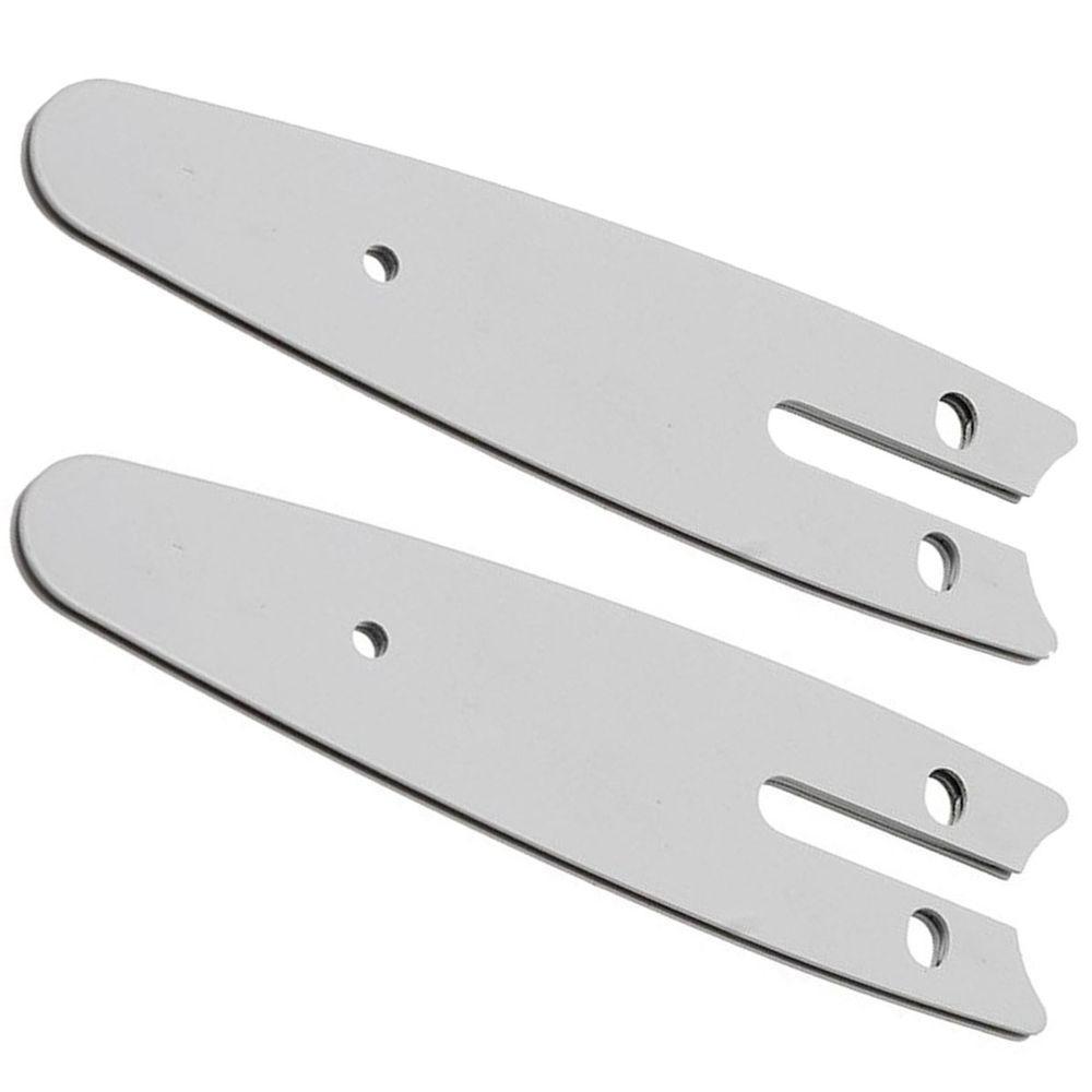 Placa Guia Sabre De Mini Motosserra 4 Polegadas Kit 2 Uni Reposiçao Resistente Jardinagem - 1