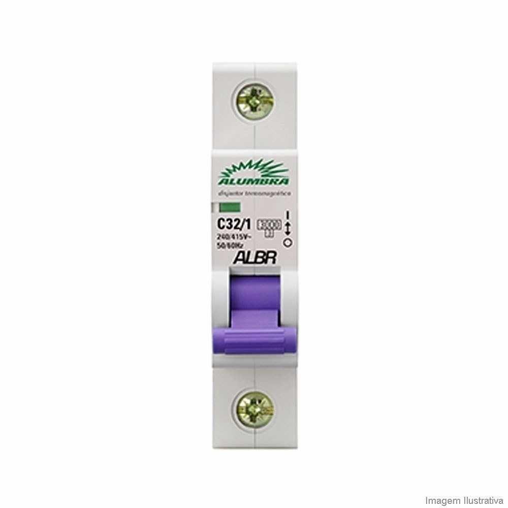 Disjuntor Din Alumbra Unipolar C32-1 240-415v - 2