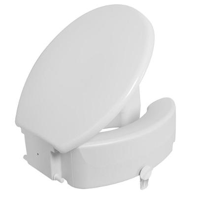 Assento Elevado com Trava e com Tampa Branco 13cm