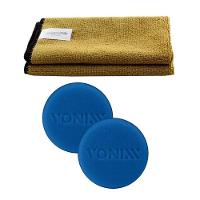 2 Aplicador Espuma Automotivo Vonixx + Kit Pano Microfibra - 1