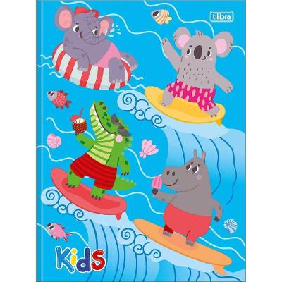 Caderno Universitário Sapeca Masculino Tilibra Capa Dura Brochura - 96 Folhas Kids Azul Claro