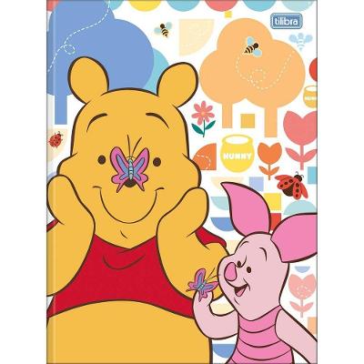 Caderno Universitário Pooh Tilibra Capa Dura Brochura - 80 Folhas Hunny