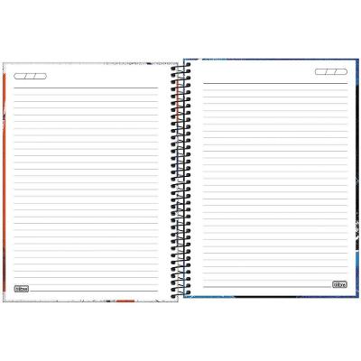 Caderno Universitário Do It! Tilibra Capa Dura Espiral - 16 Matérias 256 Folhas Futebol