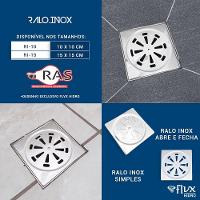 Grelha Abre E Fecha 100mm Black - 3