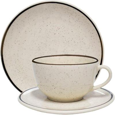 Kit Jogo Café Lanche Unni Brisa Oxford 8 Pessoas 16 Peças