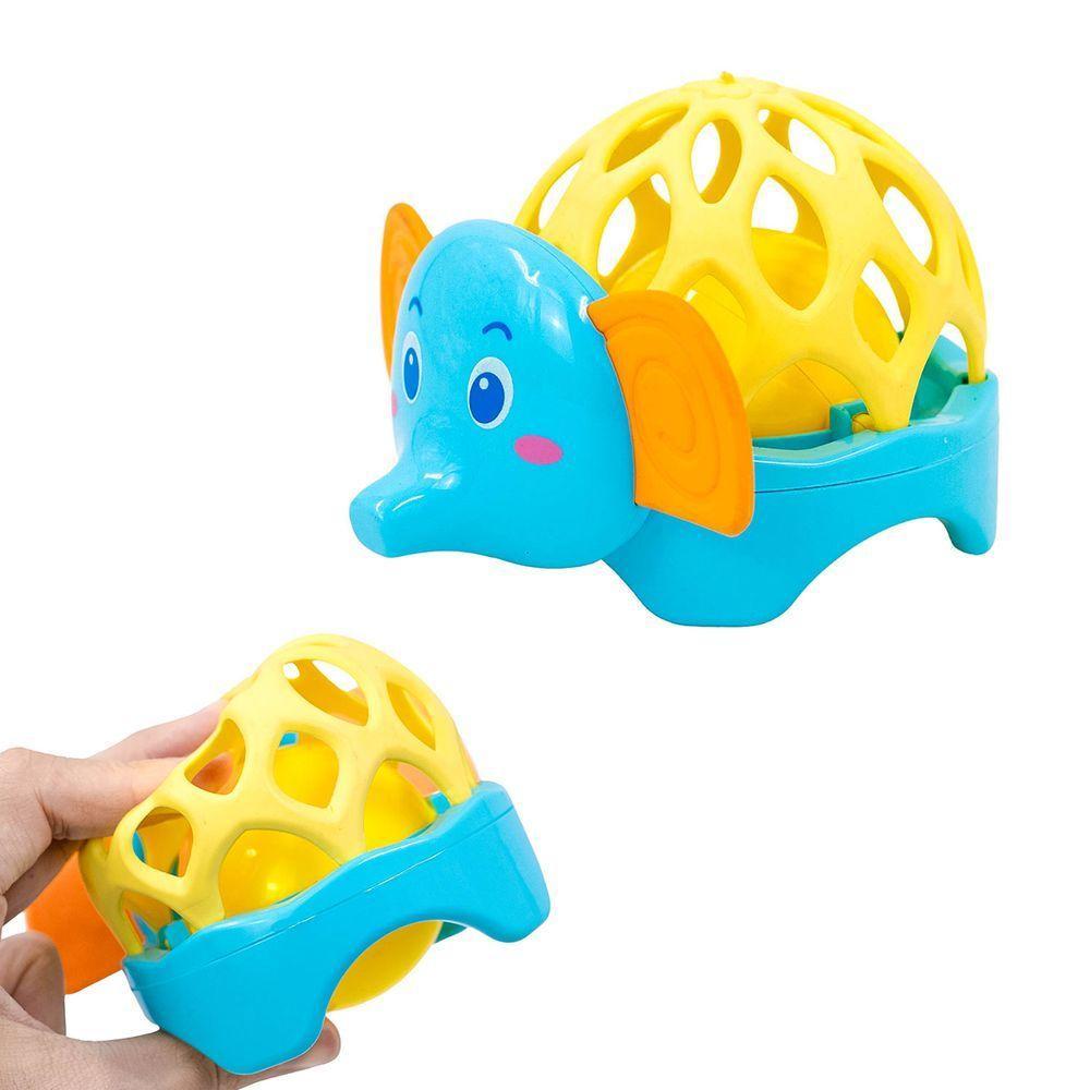 Brinquedos Bebes Chocalho Baby Macio Animais Elefante - 1