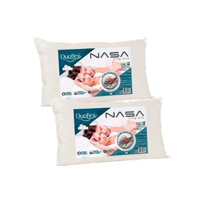 Travesseiro Viscoelástico Nasa Luxo King Nn1016 Kit C/ 2 Un (90x50) - Duoflex
