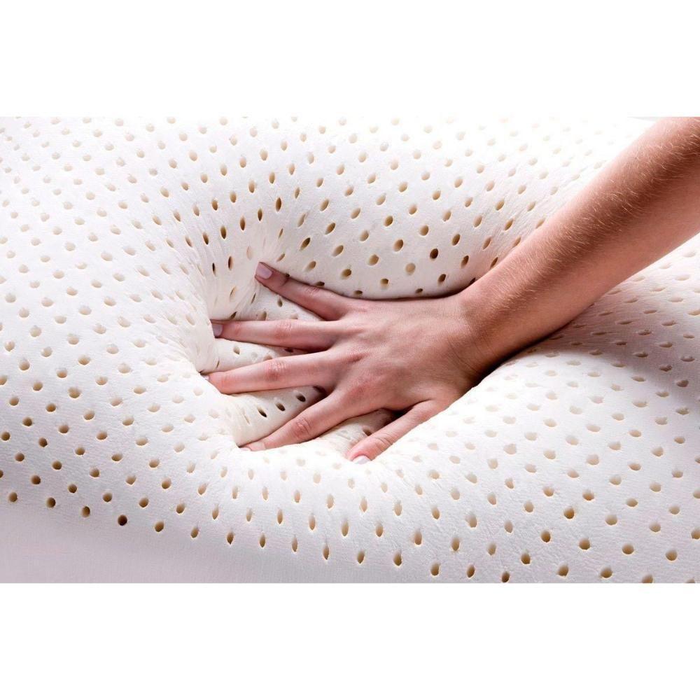 Travesseiro Látex Natural King Alto Ln1000 Lavável C/ Capa Percal 200 Fios Kit C/ 4 Un 90x50 - Duoflex - 3